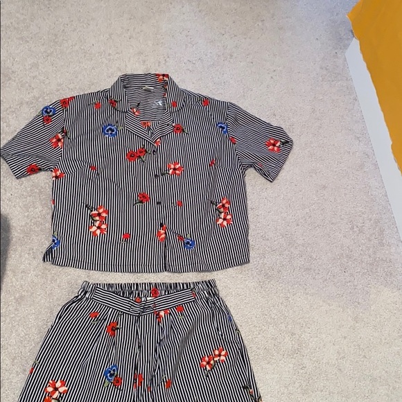 NWOT Japna 2 piece women’s lounge set❤️🖤 L - Picture 5 of 14